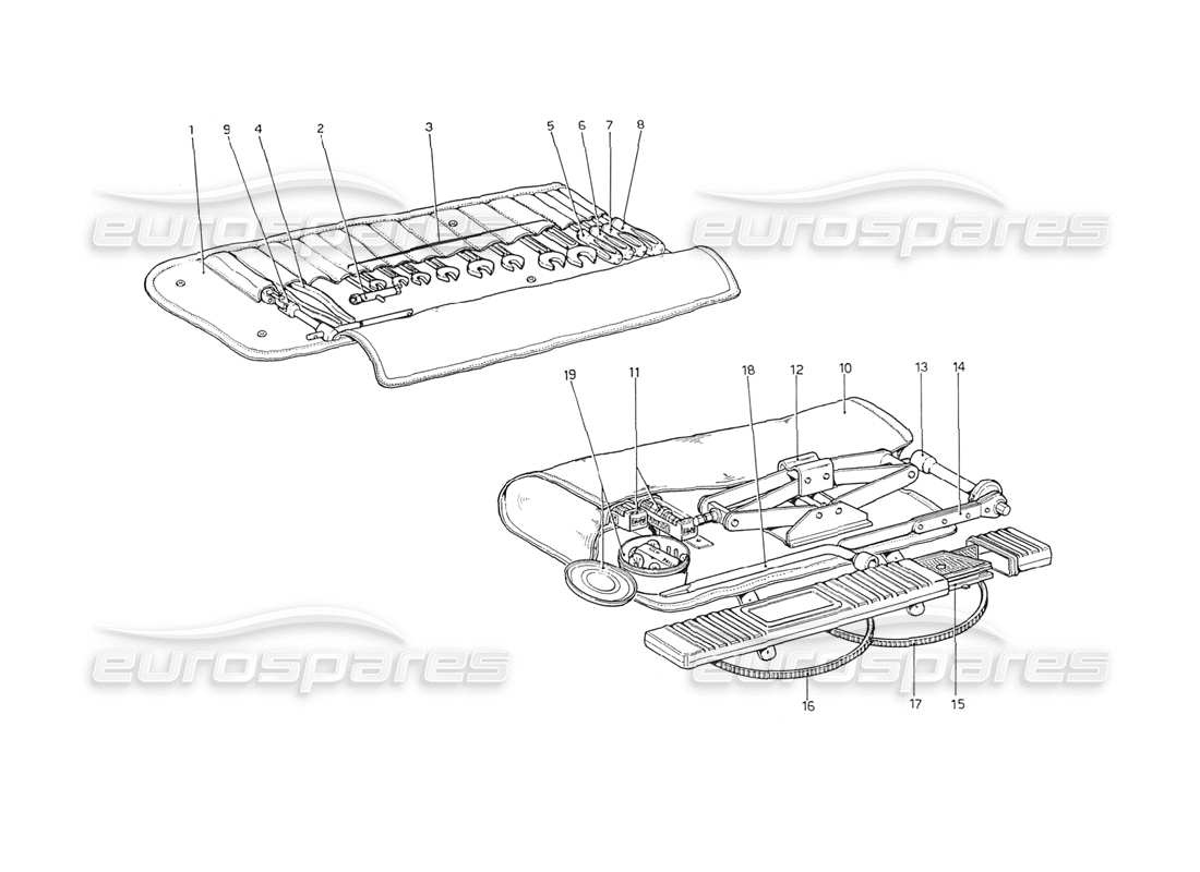 a part diagram from the ferrari 208 parts catalogue