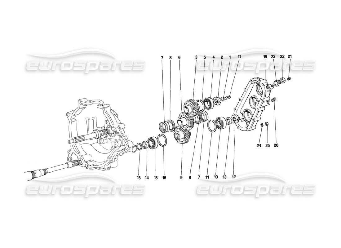 a part diagram from the ferrari mondial parts catalogue