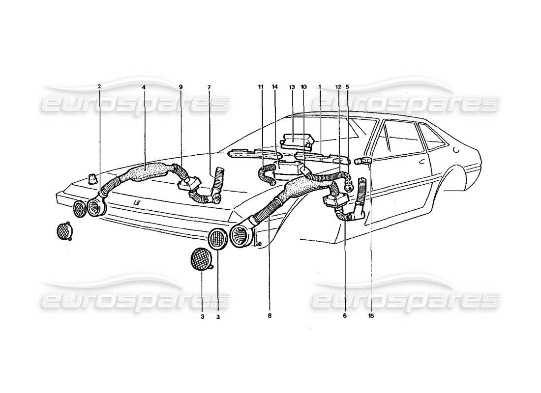 a part diagram from the ferrari 400 parts catalogue