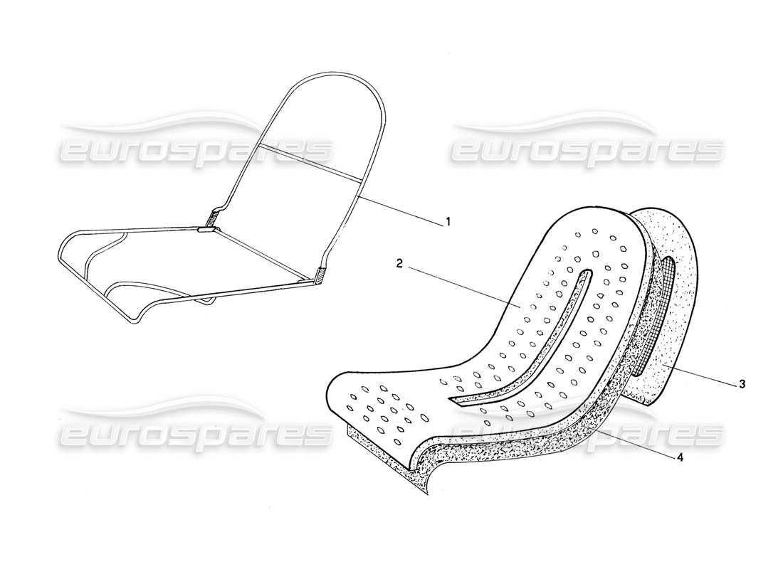 a part diagram from the ferrari 206 gt dino (coachwork) parts catalogue