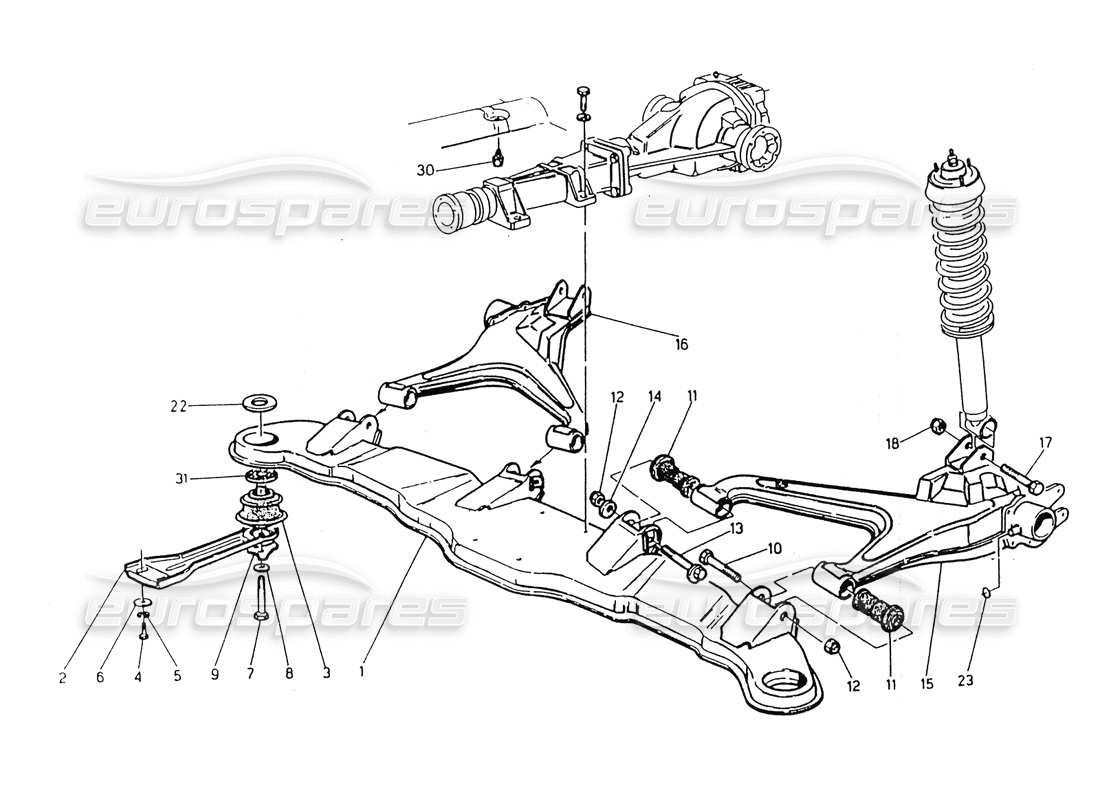a part diagram from the maserati biturbo (1983-1995) parts catalogue
