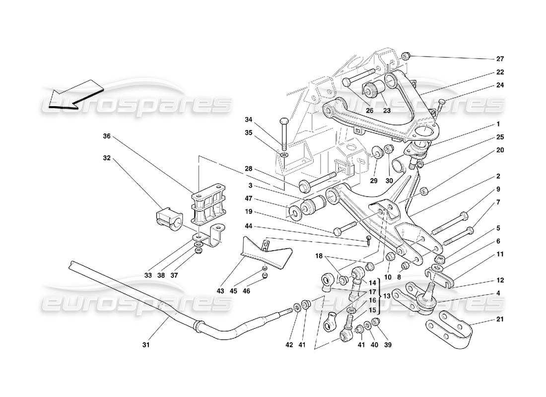 a part diagram from the Ferrari 456 GT/GTA parts catalogue