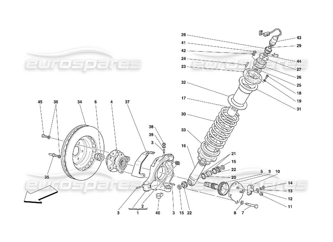 a part diagram from the ferrari 456 parts catalogue