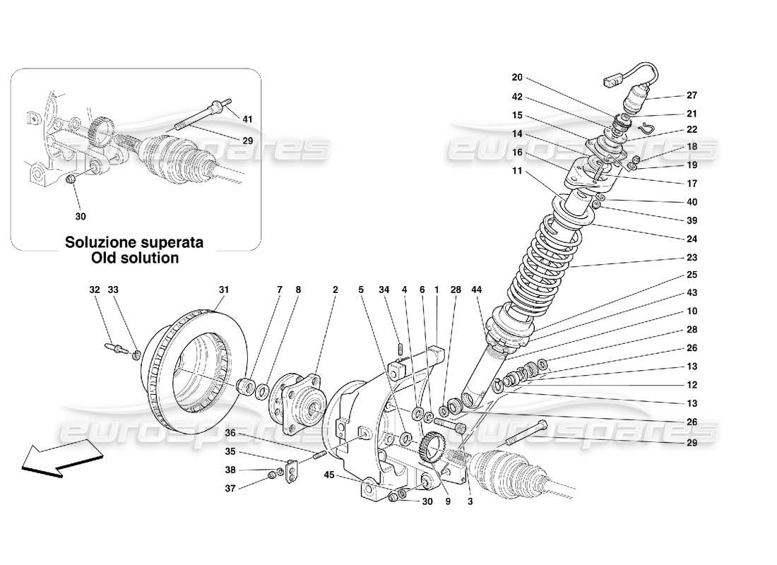 a part diagram from the ferrari 456 gt/gta parts catalogue