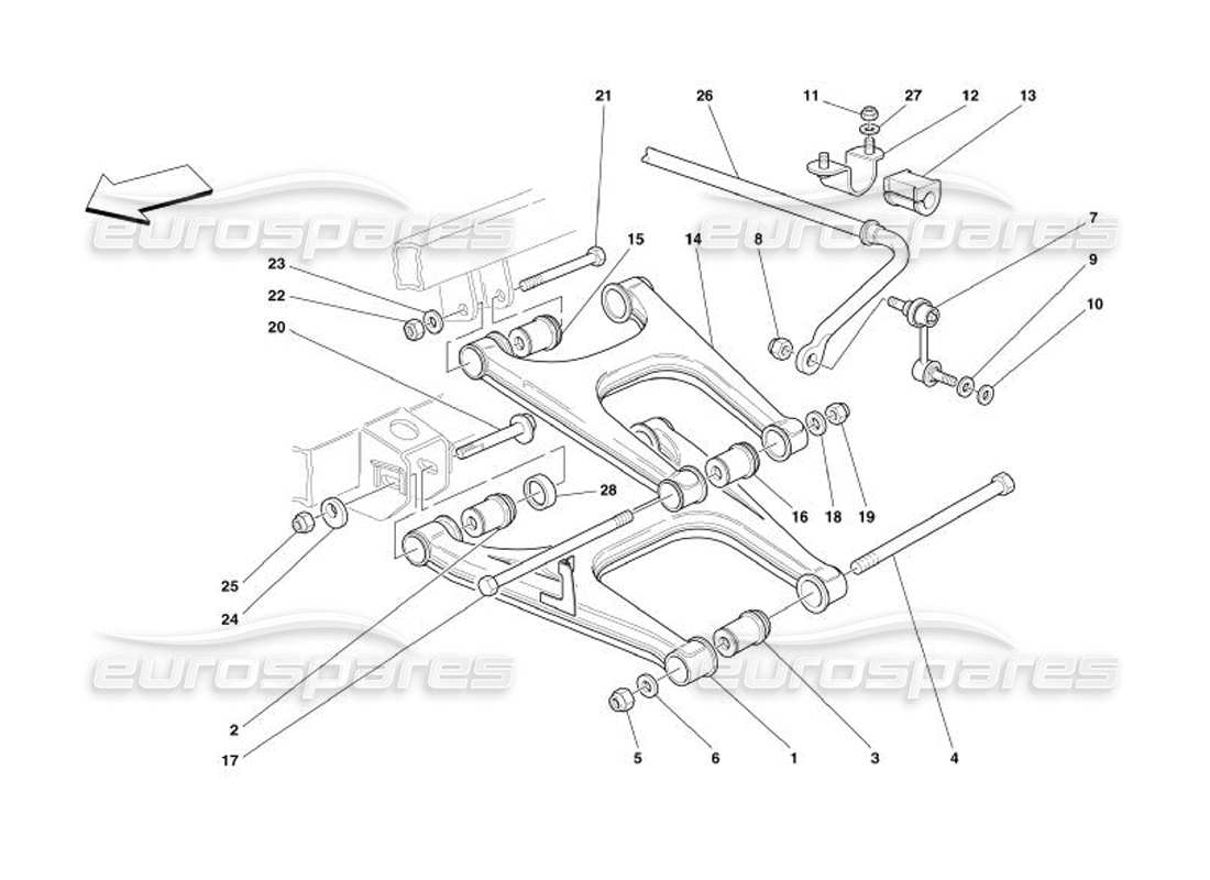 a part diagram from the ferrari 575 parts catalogue