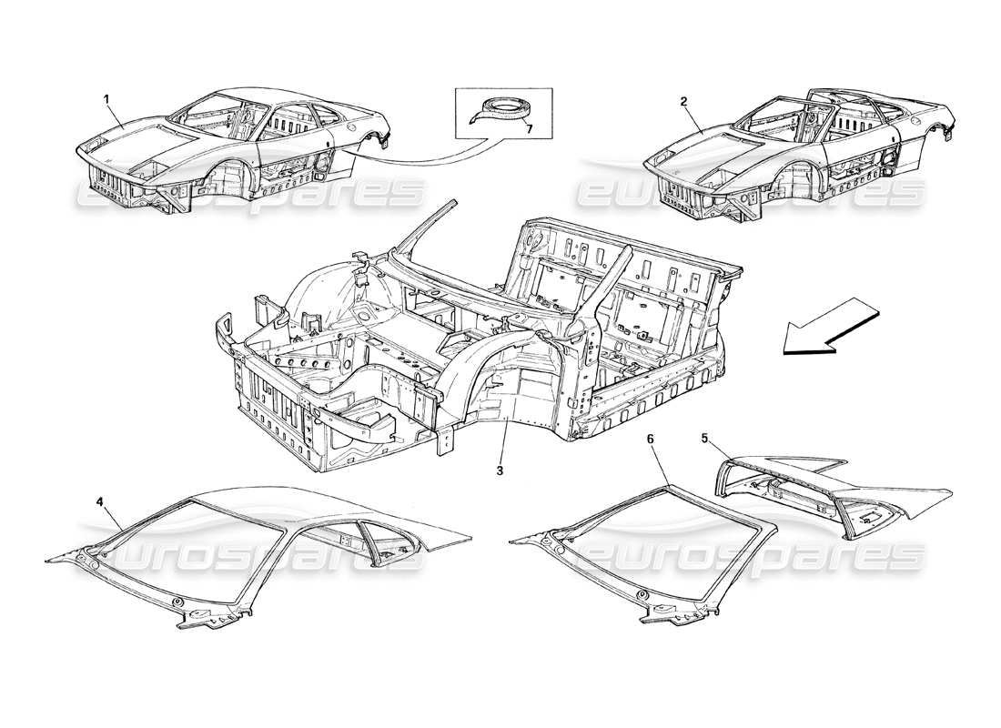 a part diagram from the ferrari 348 parts catalogue