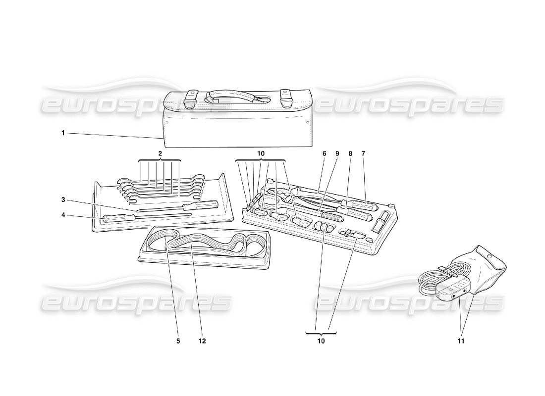 ferrari 456 gt/gta equipment parts diagram