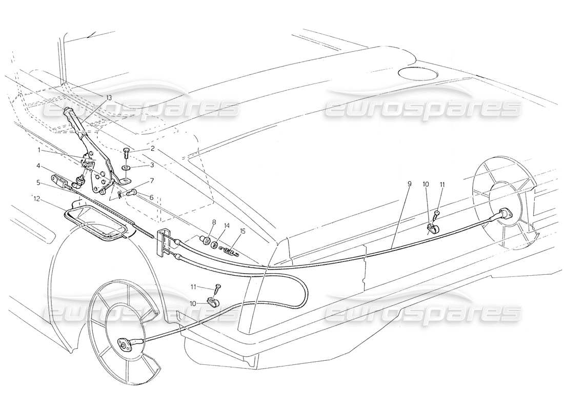 a part diagram from the maserati biturbo (1983-1995) parts catalogue