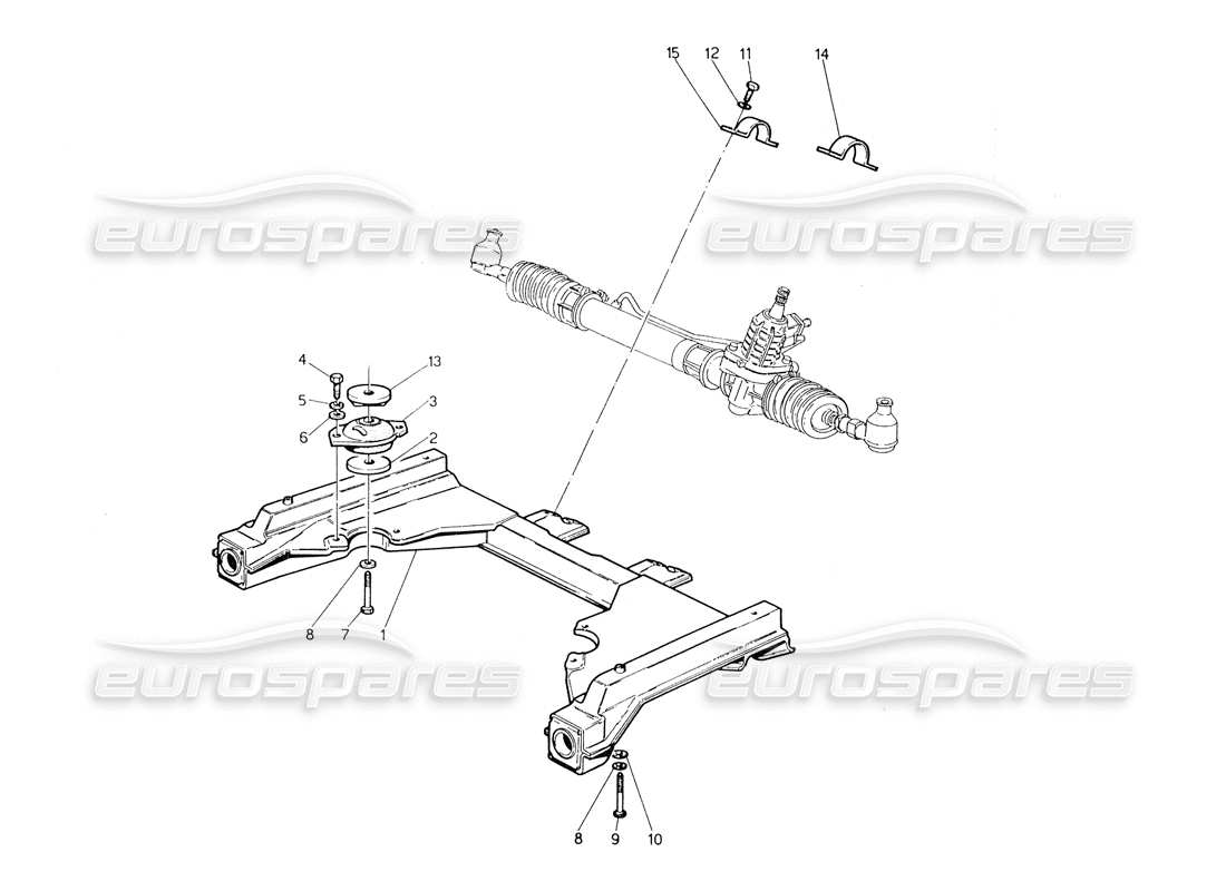 a part diagram from the Maserati Biturbo Spider parts catalogue