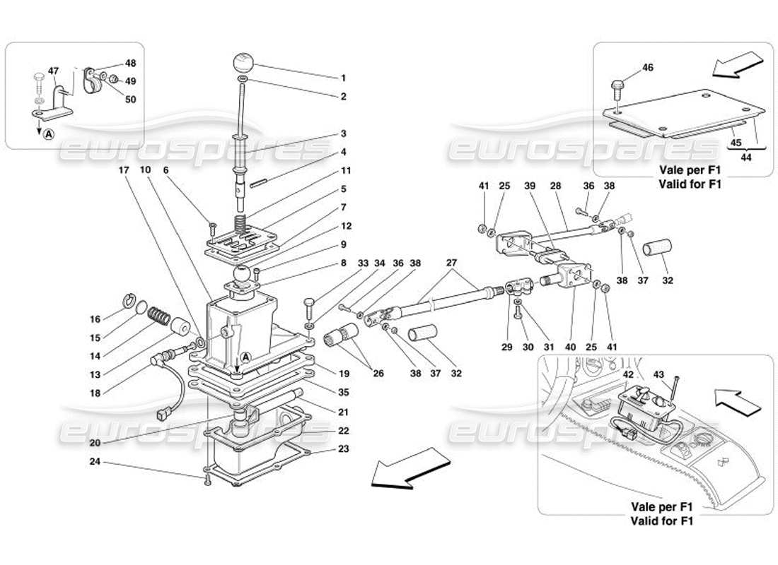 a part diagram from the ferrari 575 parts catalogue