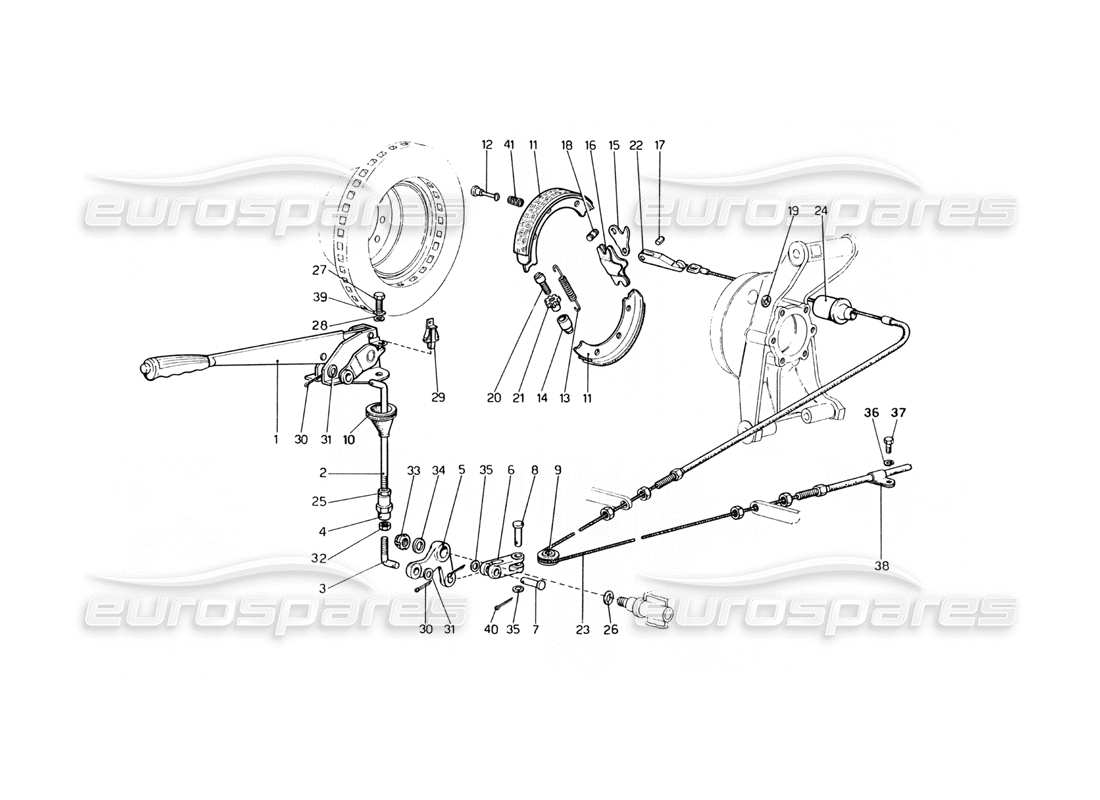 a part diagram from the Ferrari 400 GT (Mechanical) parts catalogue