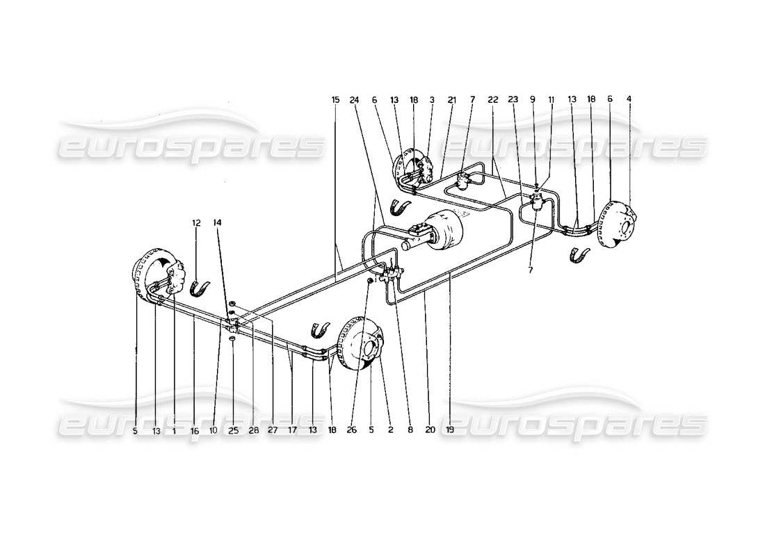 a part diagram from the ferrari 400 gt (mechanical) parts catalogue