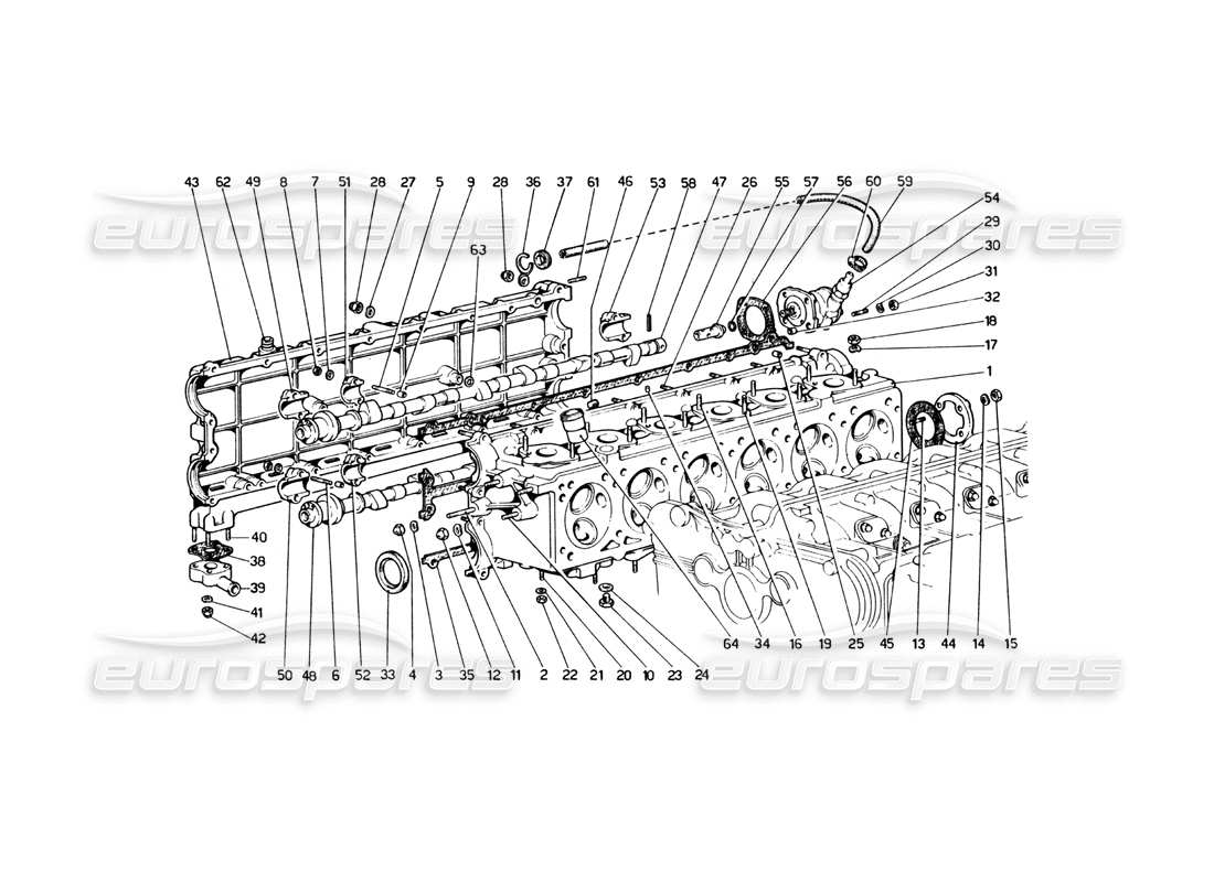 a part diagram from the ferrari 365 parts catalogue