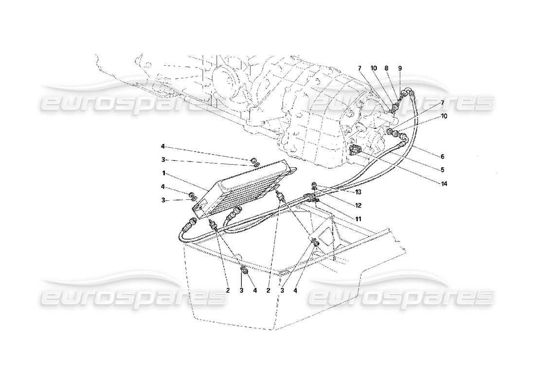 a part diagram from the ferrari f40 parts catalogue