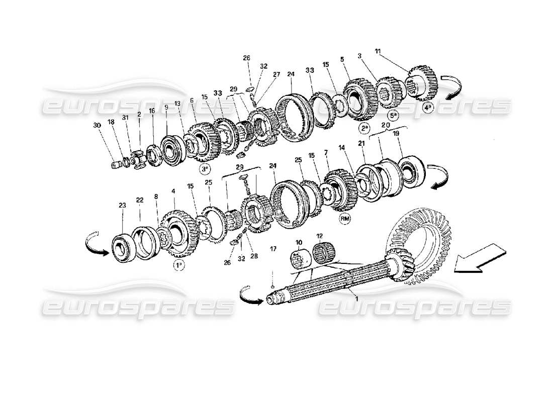 a part diagram from the ferrari 512 parts catalogue