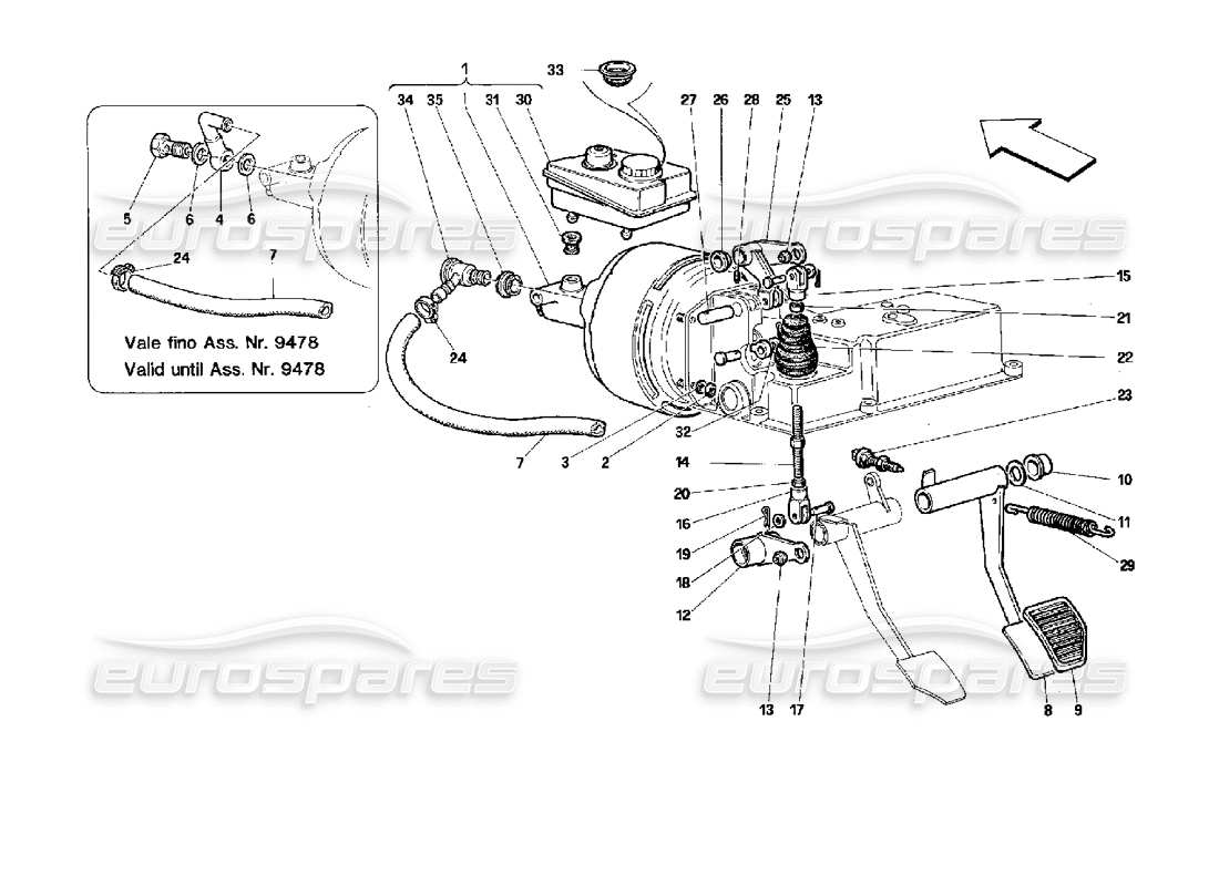 a part diagram from the ferrari 512 parts catalogue