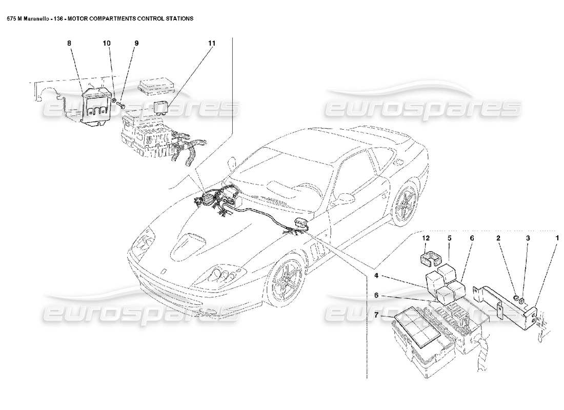 a part diagram from the ferrari 575 parts catalogue