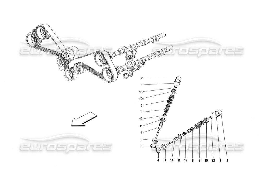 a part diagram from the ferrari 348 parts catalogue