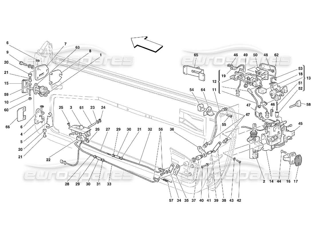 a part diagram from the ferrari 456 gt/gta parts catalogue