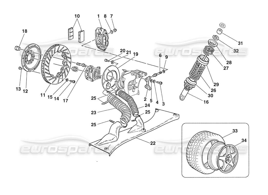 a part diagram from the ferrari 355 parts catalogue