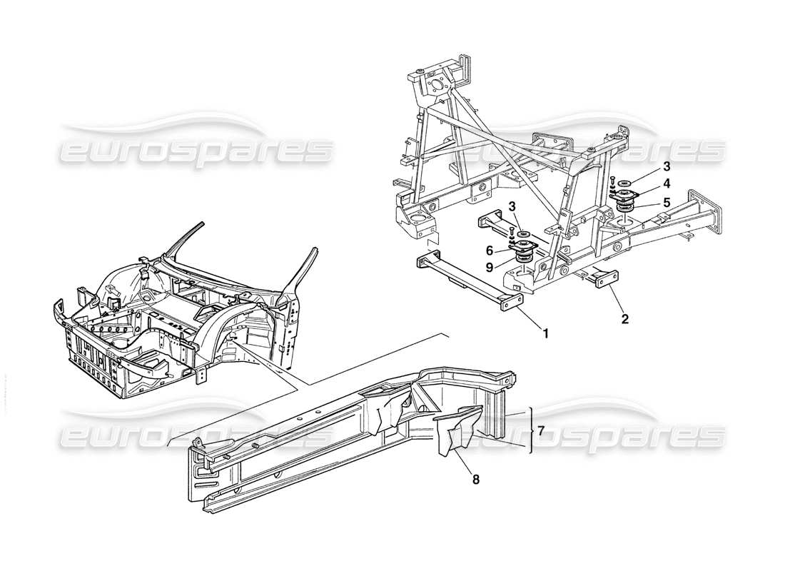 a part diagram from the ferrari 355 challenge (1999) parts catalogue