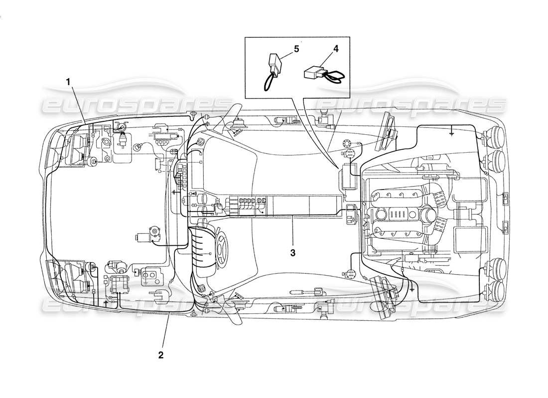 a part diagram from the ferrari 355 challenge (1999) parts catalogue