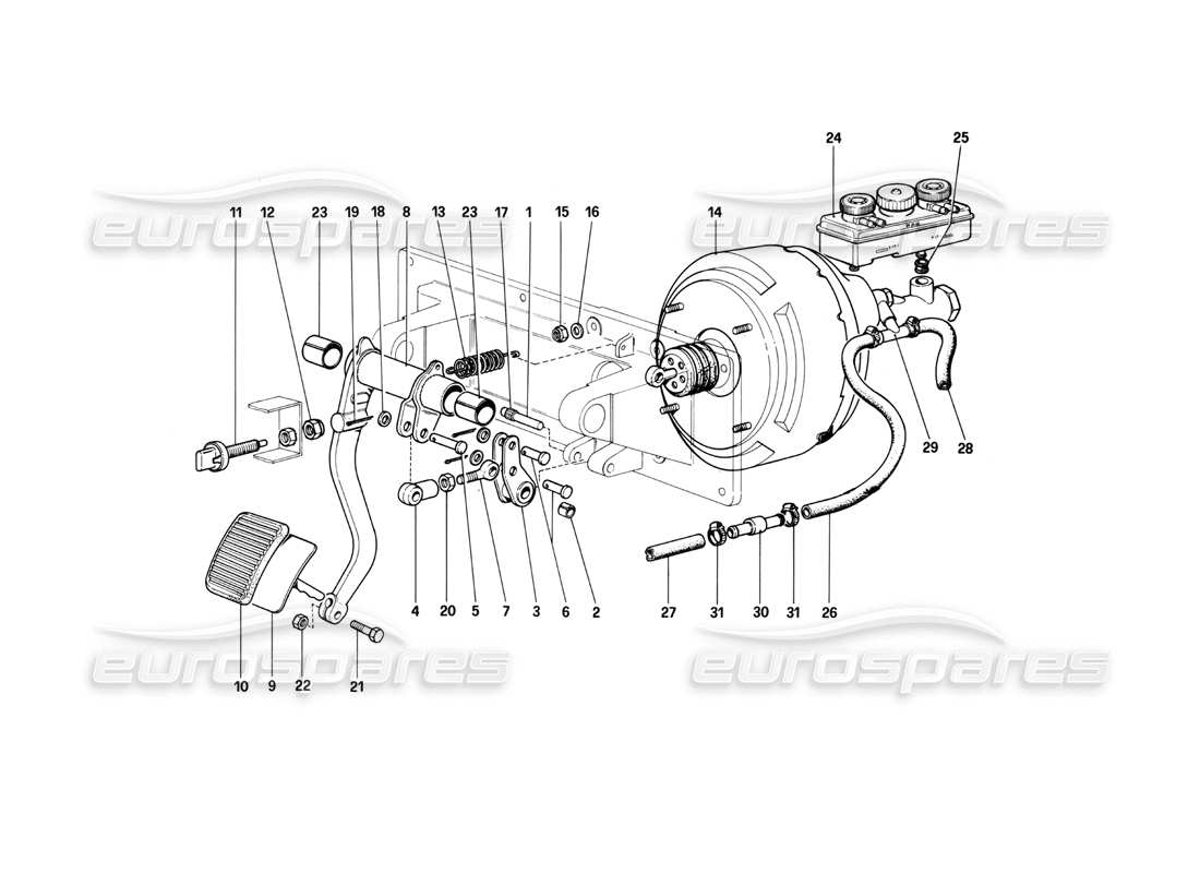 a part diagram from the ferrari 400 parts catalogue
