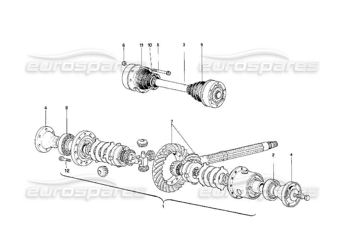 a part diagram from the ferrari f40 parts catalogue