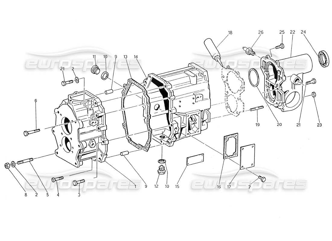 a part diagram from the maserati biturbo (1983-1995) parts catalogue