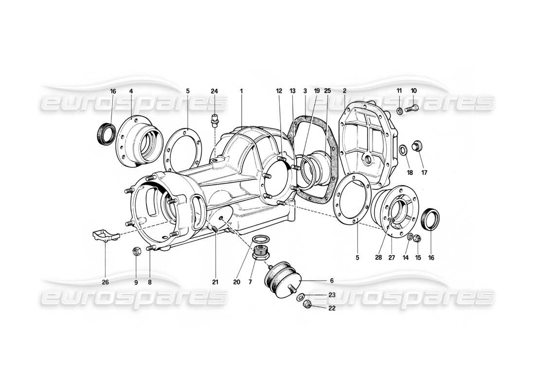 a part diagram from the ferrari 412 parts catalogue