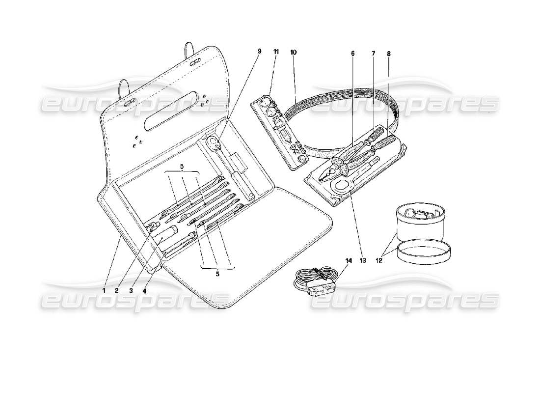 a part diagram from the ferrari mondial parts catalogue