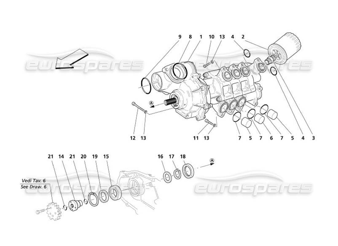 VIEW PARTS DIAGRAMS FROM THE MASERATI 4200 PARTS CATALOGUE a part diagram from the maserati 4200 parts catalogue