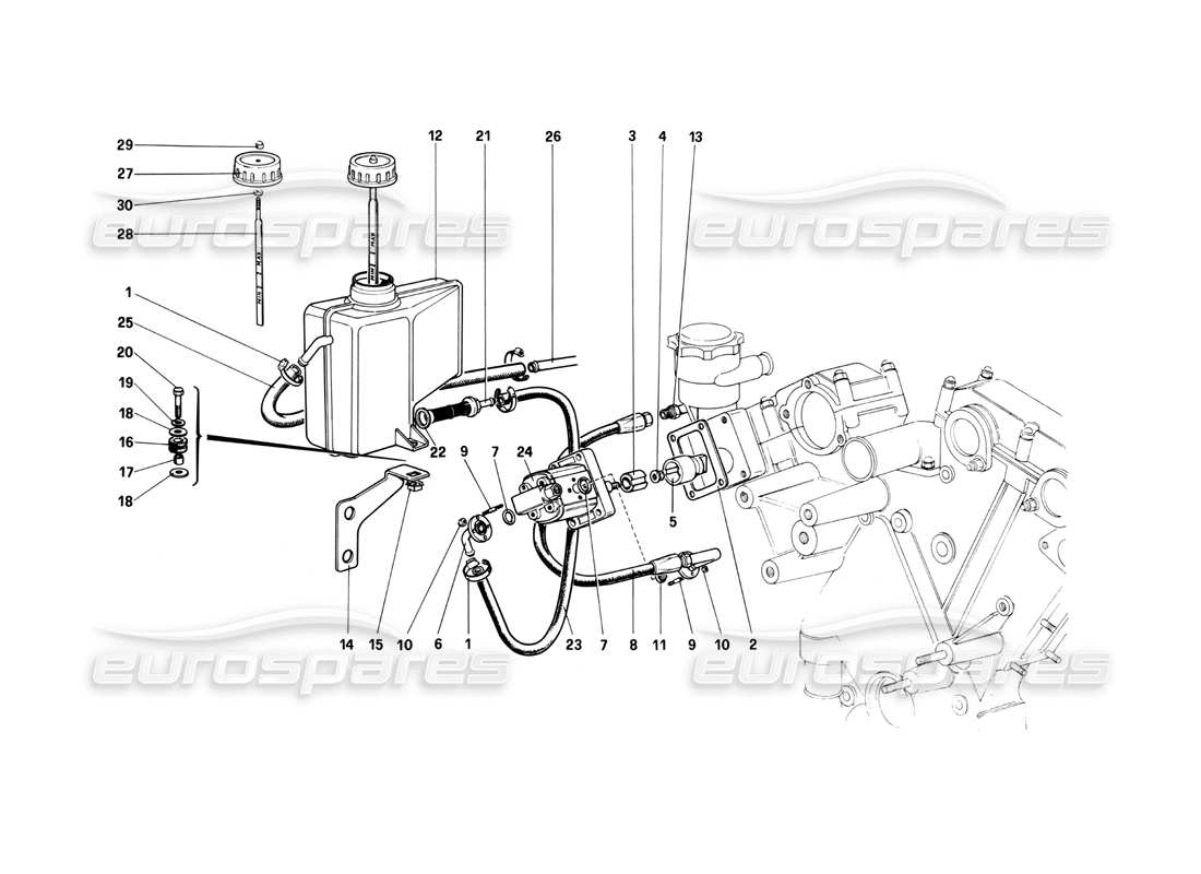 a part diagram from the ferrari 400 parts catalogue