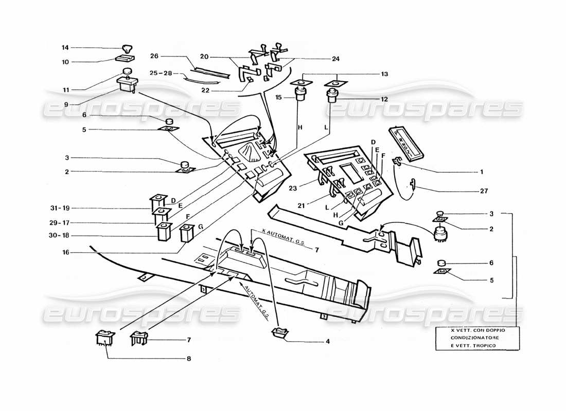a part diagram from the ferrari 400 parts catalogue