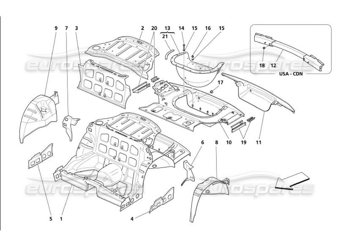 part diagram containing part number 68364100