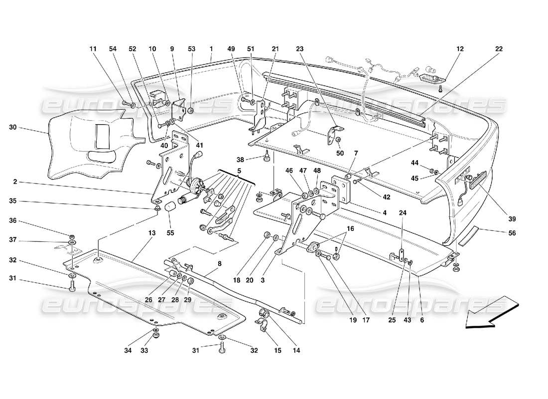 a part diagram from the ferrari 456 gt/gta parts catalogue