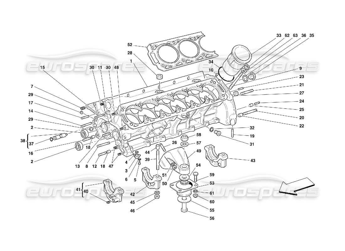 a part diagram from the ferrari 456 parts catalogue