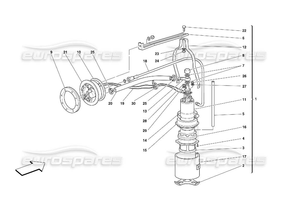 a part diagram from the ferrari 456 parts catalogue