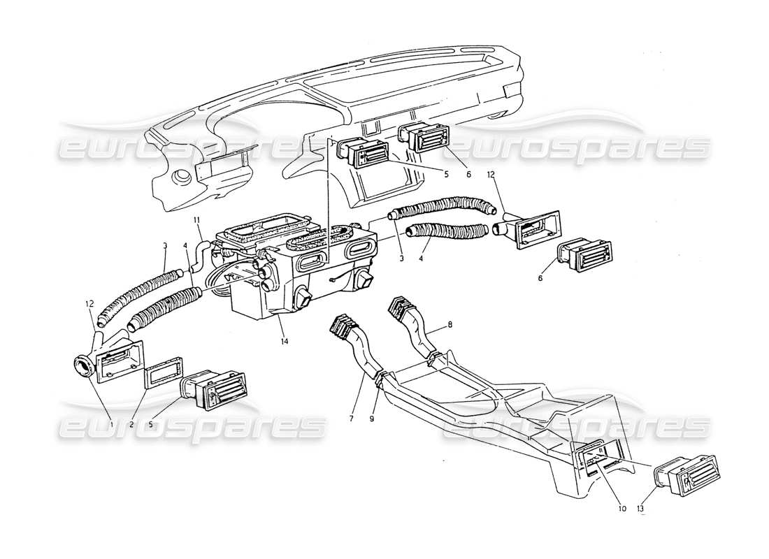a part diagram from the Maserati 418 / 4.24v / 430 parts catalogue