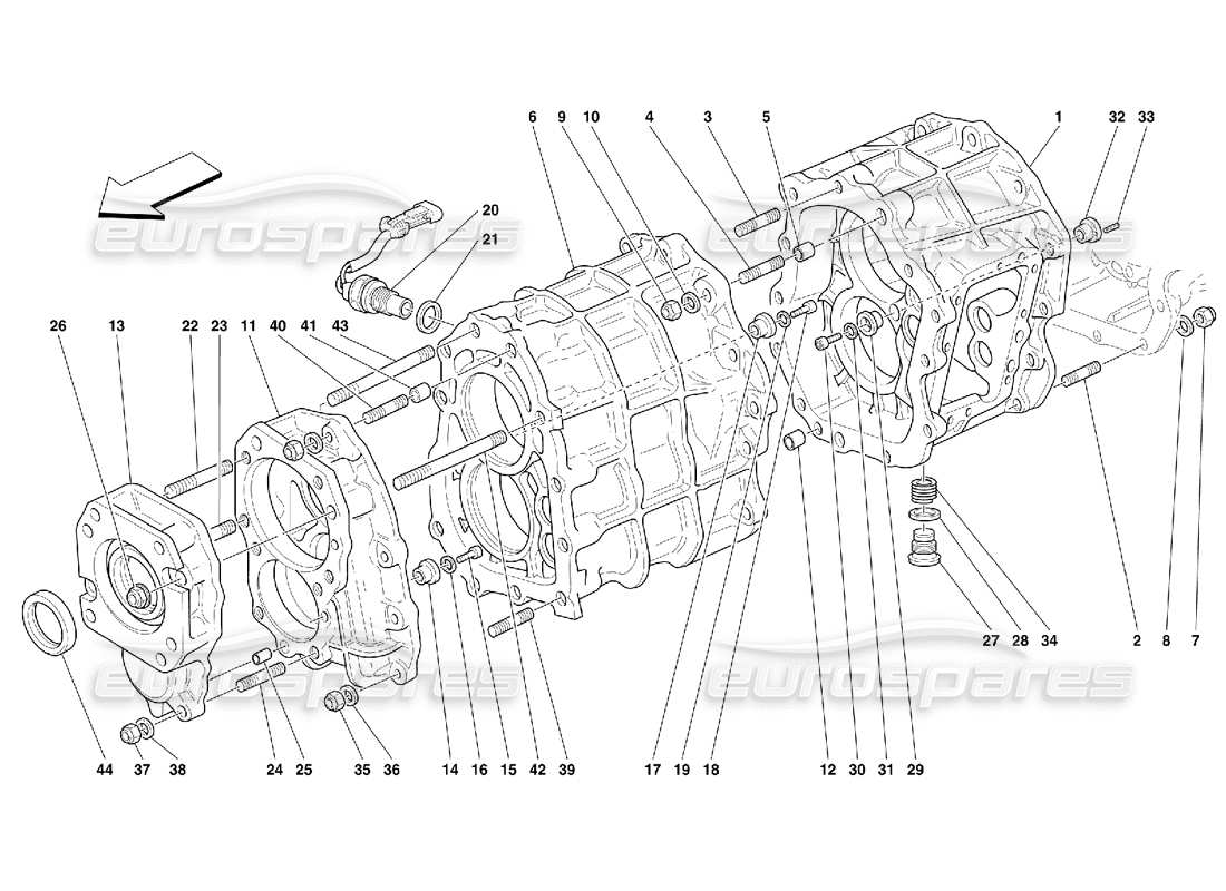 a part diagram from the ferrari 456 parts catalogue