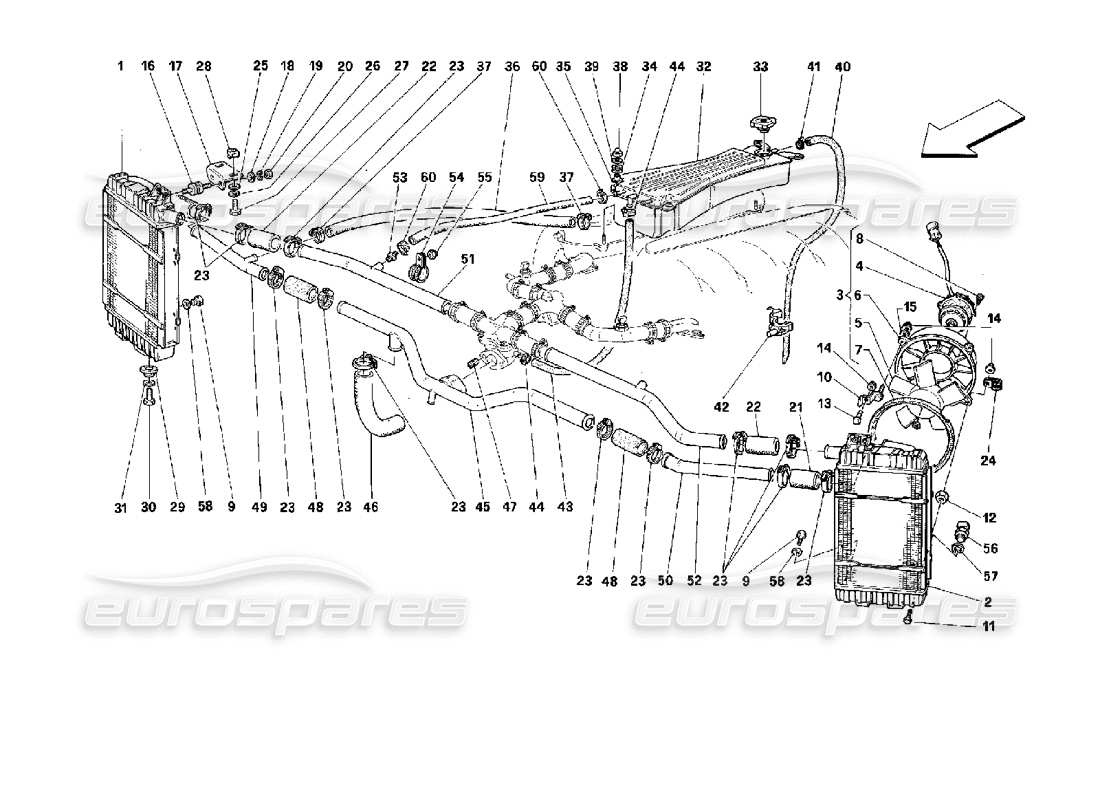 VIEW PARTS DIAGRAMS FROM THE FERRARI 512 PARTS CATALOGUE a part diagram from the ferrari 512 parts catalogue