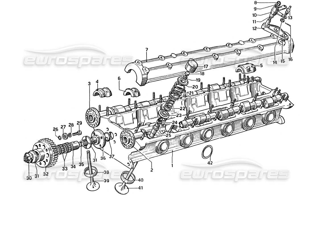 a part diagram from the ferrari 275 parts catalogue