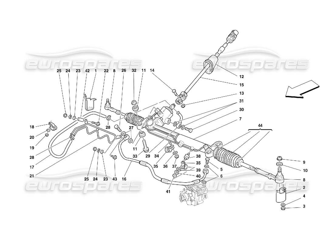 a part diagram from the ferrari 456 gt/gta parts catalogue