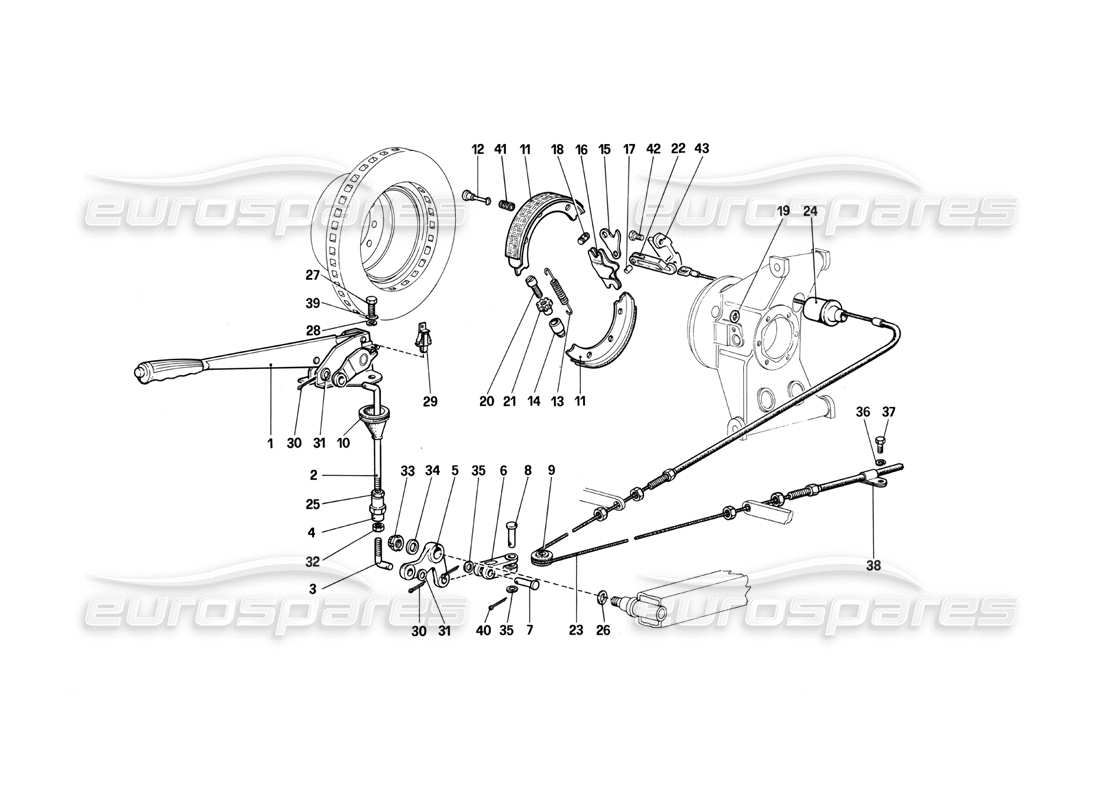a part diagram from the ferrari 412 parts catalogue