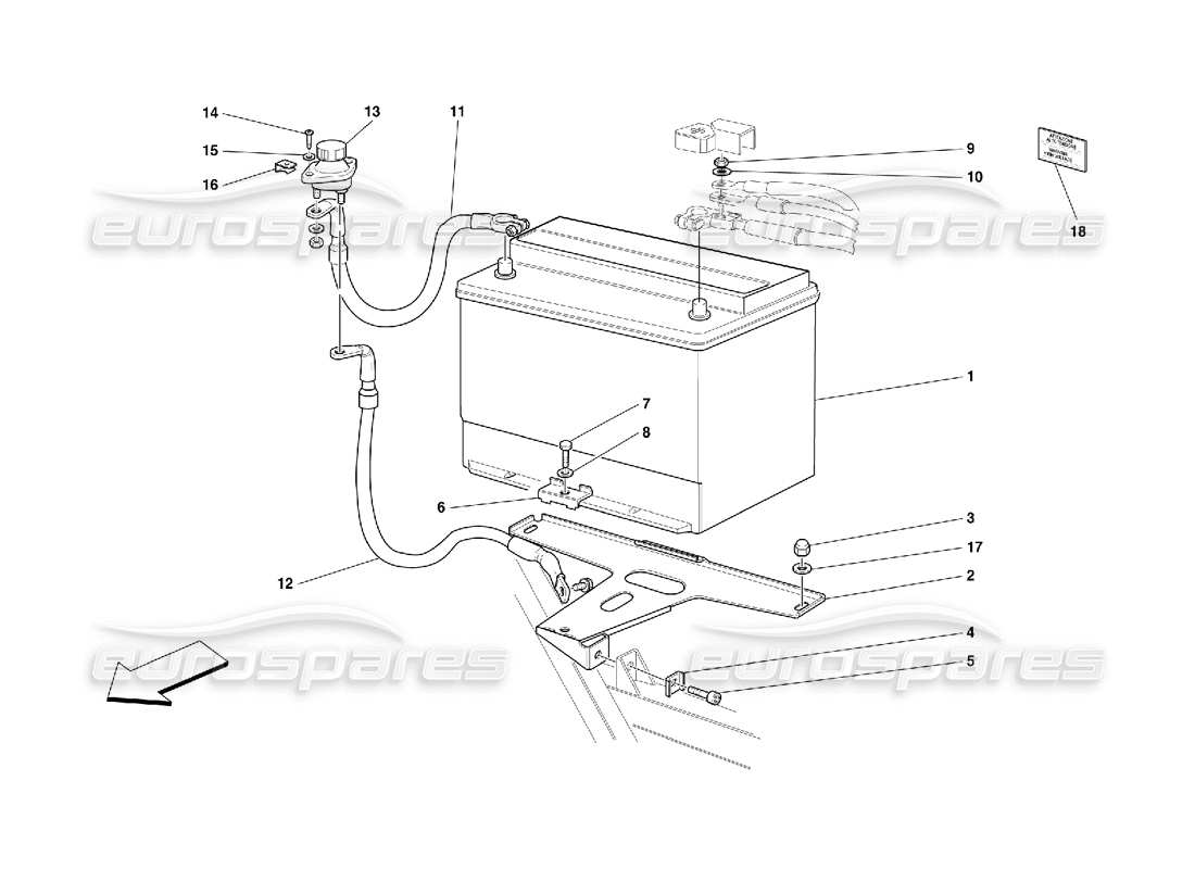 a part diagram from the ferrari 456 parts catalogue