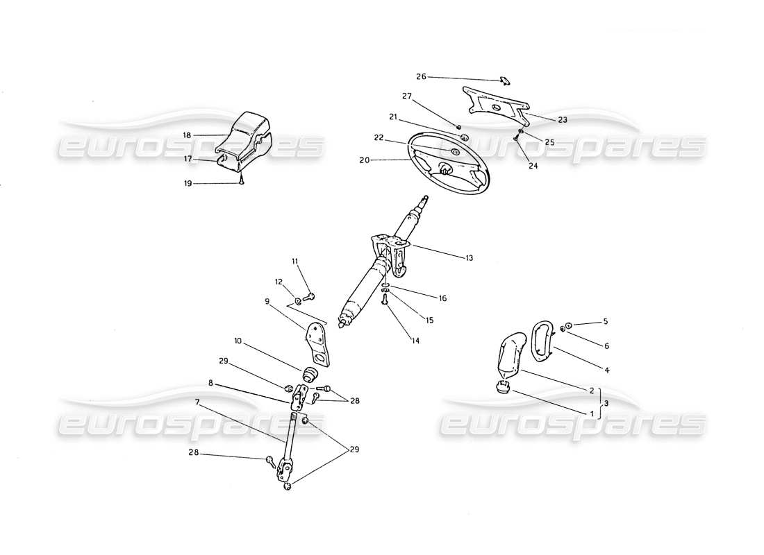 a part diagram from the maserati biturbo (1983-1995) parts catalogue