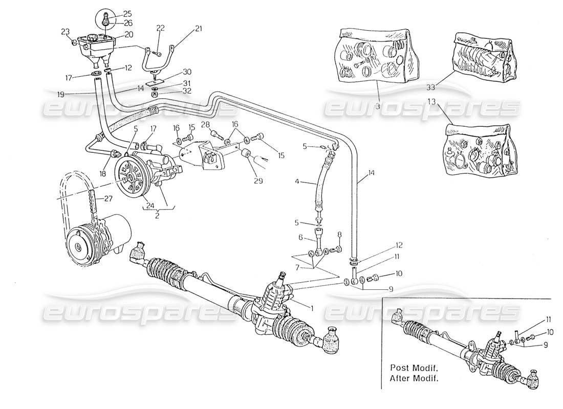 a part diagram from the maserati biturbo (1983-1995) parts catalogue