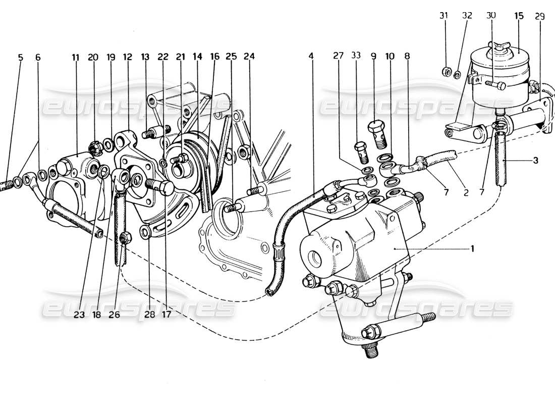 VIEW PARTS DIAGRAMS FROM THE FERRARI 330 AND 365 PARTS CATALOGUE a part diagram from the ferrari 330 and 365 parts catalogue