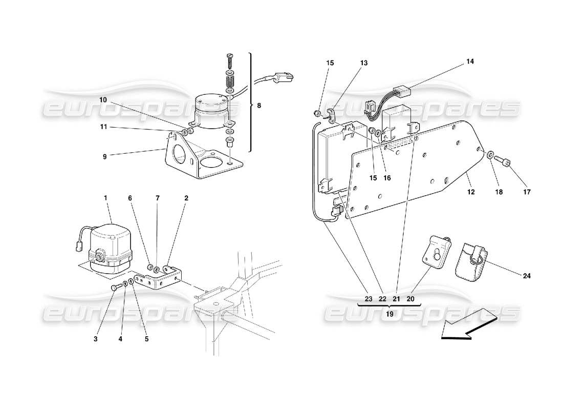 a part diagram from the ferrari 456 parts catalogue