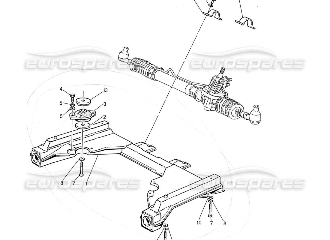 a part diagram from the maserati biturbo (1983-1995) parts catalogue